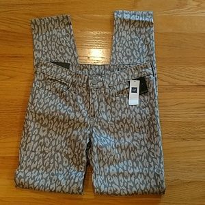 GAP Leopard Print Skinny Jeans